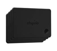 Chipolo Card - Tracker Bluetooth Rechargeable pour Portefeuille, Passeport | Compatible avec Localiser d’Apple ou Google, avec Fonction Fais sonner Ton téléphone et Alertes Hors de portée (Pack of 4)
