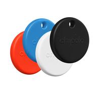 Chipolo Chipolo POP Bluetooth Tracker Pack de 4 Noir, Blanc, Rouge, Bleu Multicolore