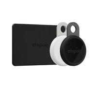 Chipolo Loop - Tracker Bluetooth Rechargeable pour clés et Sacs, Compatible Apple Localiser ou Google, Fais sonner Ton téléphone & alertes Hors portée Android (2X Loop + 1x Card)