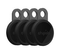 Chipolo Loop - Tracker Bluetooth Rechargeable pour clés et Sacs, Compatible Apple Localiser ou Google, Fais sonner Ton téléphone & alertes Hors portée Android - 4 Pack