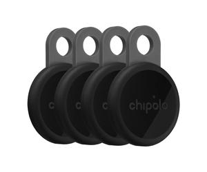 Chipolo Loop - Tracker Bluetooth Rechargeable pour clés et Sacs, Compatible Apple Localiser ou Google, Fais sonner Ton téléphone & alertes Hors portée Android - 4 Pack