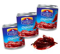 Chipotles in Adobo Clemente Jaques 220 g (lot de 3) Sauce épicée du Mexique Viva Mexico Collection by Mexhaus
