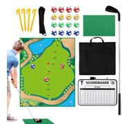 Chipping Game - Sticky Kids Golf Set, Practice Mat with Club for Indoor Fun, Putting Green Training Equipment Interactive Family Activity for Beginners