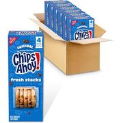 CHIPS AHOY! Fresh Stacks Original Chocolate Chip Cookies, Bulk Travel Snacks, Lot de 6 boîtes (24 sachets multi-collations)