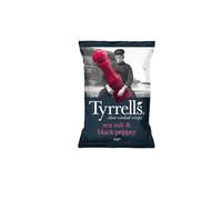 Chips au Sel de Mer et Poivre Noir TYRRELLS - 18 Paquets de 40 gr