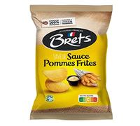 Chips Bret's délicieusement croustillantes et savoureuses - Sauce Pommes Frites - 125g Idéales pour l'apéro - Catégorie Chips Gourmandes Bio - Bret's Artisanal - Le Lot De 4
