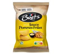 CHIPS BRETS ondulées saveur Chips Brets ondulées saveur Sauce Pommes Frites et Croquante ONDULÉES Idéales pour l'Apéritif 125 G LOT DE 4