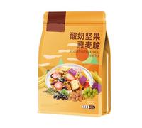 Chips de céréales mélangées 400g, noix, fruits, flocons d'avoine, flocons d'avoine instantanés, collation sèche ou instantanée(3pcs)
