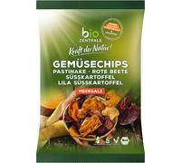 Chips de légumesau sel marin, croustillantes et épicées, à base de légumes-racines 90g