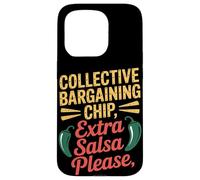 Chips de négociation collective Extra Salsa Please Fête du Travail Coque pour iPhone 15 Pro