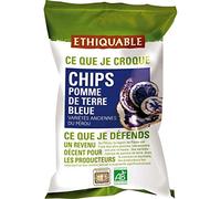 Chips de Pomme de Terre Bleue du Pérou Bio - ETHIQUABLE - 100g - Savoureux et Sains, à déguster en toute conscience! - Lot De 4 - Vendu Par Lot