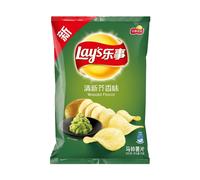 Chips de pomme de terre Lay's, saveur wasabi rafraîchissante (avec édulcorant), 70 g