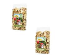 Chips de Pomme | Snack pour rongeurs et Lapins Nains | 2 x 80 g | Naturel | JR Farm | Aliment simple | En complément de la ration quotidienne | Séché en douceur | Pack Double