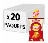 Chips Lay's Nature finement salées 45g - 20 paquets