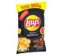 Chips Lay's saveur Barbecue 350g/Sachet 2 sachets