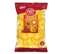 Chips ondulées de pommes de terre 450g x 6 - Snack croustillant salé, texture épaisse et croquante, format familial idéal pour apéritif et partage