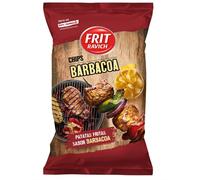 Chips saveur barbecue 125g x 12 - Snack croustillant salé, goût fumé et intense, format généreux idéal pour apéritif et partage