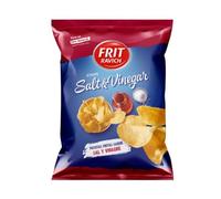 Chips saveur sel et vinaigre 38g x 40 - Snack croustillant salé-acide, goût classique et intense, format individuel idéal pour pauses et apéritifs