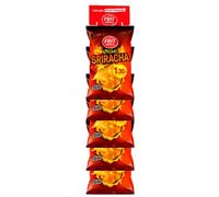 Chips saveur sriracha 105g x 25 - Snack croustillant salé, goût épicé et relevé, format pratique idéal pour apéritif et amateurs de sensations fortes