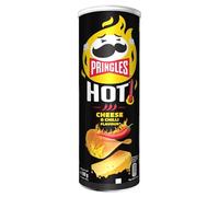 Pringles Flame – Snacks salés goût fromage épicé extra chaud – Lot de 3, 160 g