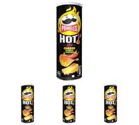 Chips Tuiles Pringles Flame Fromage Et Piment, 160g (Lot de 4)