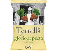 Chips Tyrrell's Glorious Pesto Parmesan 150g - Savoureux mélange de saveurs italiennes - Idéal pour l'apéro - Epicerie chips de qualité - Le Lot De 4