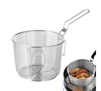 ChipServing Paniers à frire - Présentation alimentaire - Set de panier à frire - Service de table - Mini panier à frire en acier inoxydable - Pour la cuisine - Pour pâtes, frites, rondelles d'oignon
