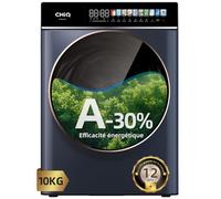 CHiQ 10kg Lave-Linge avec 30% pour Grande Famille Gris