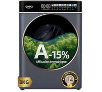 CHiQ 8kg Lave-Linge avec 15% & Écran Tactile LED Gris