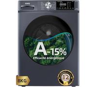CHiQ 8kg Lave-Linge avec 15% & Smart One Touch Gris
