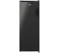 CHiQ Congélateur Armoire 177L avec 4 Étoiles & Porte Réversible Noir | 2 Abattants, 4 Tiroirs, Design en Acier Noir, Pieds Réglables, Hauteur 1440mm, CSD208D4D