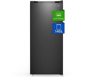 CHiQ Congélateur armoire avec une capacité de 145L, Congélation rapide, Thermostat réglable, Silencieux, Porte réversible, Noir