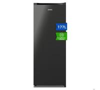 CHiQ Congélateur armoire CSD208D4E 177L, Congélation 4 toiles, 39 dB, Design en acier noir, Pieds réglables, Porte réversible