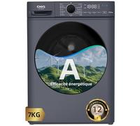 CHiQ Lave-linge hublot CW07123863AX 7 kg Classe A 1200 tr/min Lavage vapeur