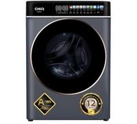 CHiQ CW086581AX Lave-linge 8 kg, Écran Tactile LED 13,5", Énergie A-10%, Lavage Vapeur & Rapide, Moteur BLDC (1400 tr/min), Grand Tambour, Joint Antibactérien, Gris