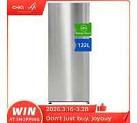 CHiQ JR122WSD Congélateur vertical 122 L, 4 étoiles, mode réfrigérateur convertible, No Frost, Multi-Airflow, compresseur Inverter, 39 dB, garantie 12 ans, acier inoxydable, classe énergétique E