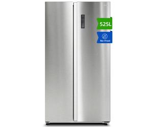 CHiQ JR525WSE Réfrigérateur américain, 525 L, sans givre, Multi-Airflow, compresseur Inverter, 37 dB, Inox