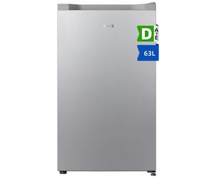 CHiQ JR63DSD Congélateur vertical 63 L, congélation rapide 4 étoiles, design compact 47 cm de large, silencieux 38 dB, dégivrage manuel, porte réversible, finition argent