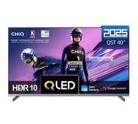 CHIQ L40QST 40 Pouces (101cm) Téléviseur QLED Pro Smart Google TV - Design Métal sans Cadre, 90% DCI-P3, HDR10, Dolby Audio, FHD, Commande Vocale