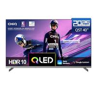 CHIQ L40QST 40 Pouces (101cm) Téléviseur QLED Pro Smart Google TV - Design Métal sans Cadre, 90% DCI-P3, HDR10, Dolby Audio, FHD, Commande Vocale
