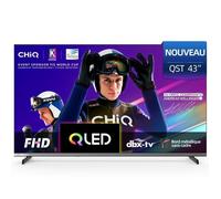 CHiQ L43QST 43 Pouces Smart Google TV QLED 2K UHD avec HDR10, ALLM&VRR pour Jeu, MEMC, Ultra-Fin, Dolby Audio, Wi-FI