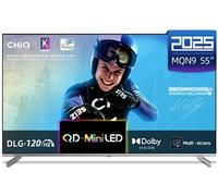 CHiQ M55QN9G Téléviseur 55 Pouces Smart TV 4K Mini QLED Google TV 60Hz, DLG 120Hz, HDR10 Assistant Google & Chromecast intégrés