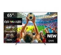 CHiQ M65QN9E TV 4K UHD Mini LED QLED 65" | Dolby Atmos/Vision | DLG 120Hz + MEMC | Google TV (Android 14) | Google Assistant | Cadre en métal & Design fin