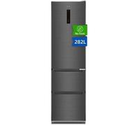 CHIQ Réfrigérateur autoportant sans givre 282L,CID282NEIBE Double système inverter,Électronique tactile intelligente,37 dB,Noir