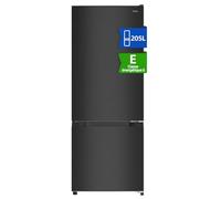 CHIQ Réfrigérateur congélateur FBM205L42-205L (153 + 52),Classe énergétique E, 39 dB, Acier noir, Low frost, Portes réversibles