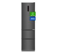 CHiQ Réfrigérateur-congélateur pose libre CID282NEIBE 282 L, sans givre avec tiroirs de congélation, système double inverseur, flux d’air multiple, commande tactile électronique intelligente, compress
