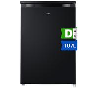 CHiQ Réfrigérateur une porte 107 L, modèle CTT107BD, congélateur compact, design gain de place, encombrement au sol 0,3 m², 7 réglages de température, faible bruit, Noir