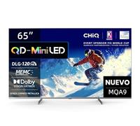 CHiQ Téléviseur M65QA9 Mini QLED 4K 65 Pouces Smart TV, MEMC 60 Hz Local Dimming, DLG 120 Hz, HDR10, Chromecast intégré