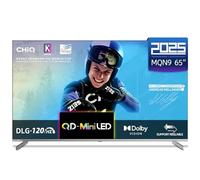 CHIQ Téléviseur M65QN9G 65 Pouces (164 cm) Smart TV 4K Mini QLED, Google TV 5.0, MEMC Dolby Vision & Atmos DLG 120Hz HDR10 Assistant Google & Chromecast intégrés,Cadre métallique