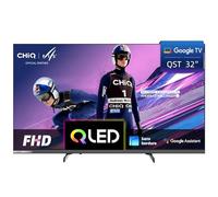 CHiQ TV 32 Pouces FHD QLED Google TV HDR10 (L32QST) | Compatible avec Apple AirPlay, Dolby Audio, Commande Vocale, Triple Tuner DVB-C/T2/S2